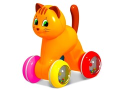 Игрушка-покатушка "Котик"