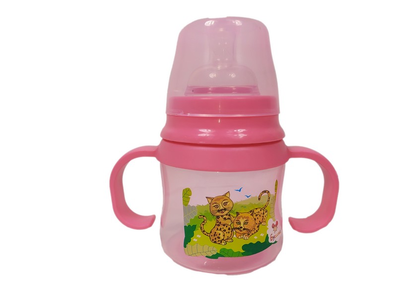 Бутылочка с широким горлышком и ручками 125 мл ПП 1919