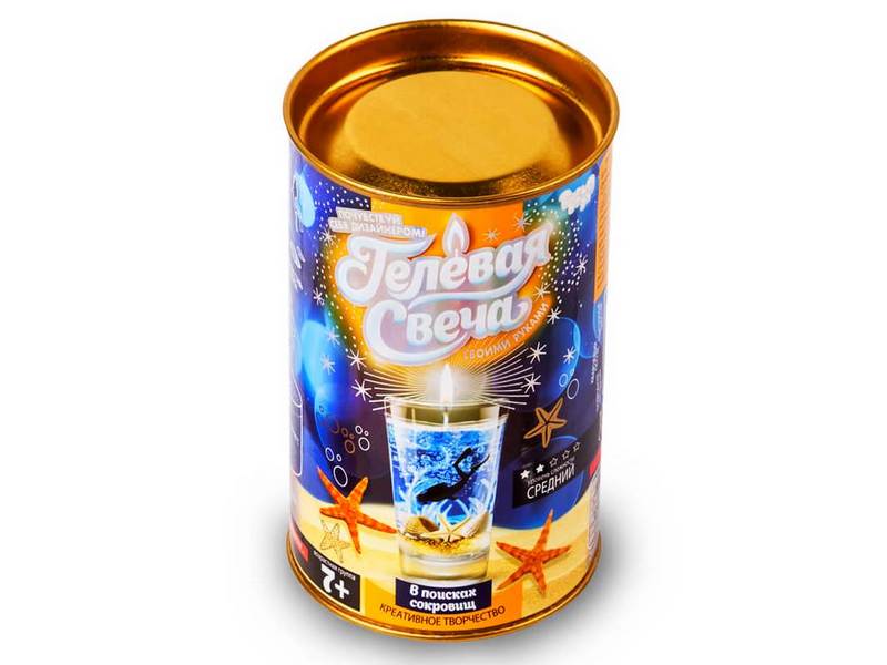 Набор креативного творчества "Гелевая Свеча" своими руками