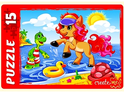 МАКСИ-ПАЗЛЫ 15 элементов. ПОНИ НА МОРЕ
