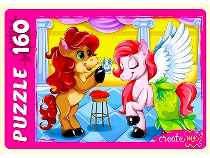 Купить оптом ПАЗЛЫ 160 элементов. ЗАБАВНЫЕ ПОНИ в Луганске