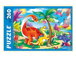 ПАЗЛЫ 260 элементов. ДИНОЗАВРЫ № 5
