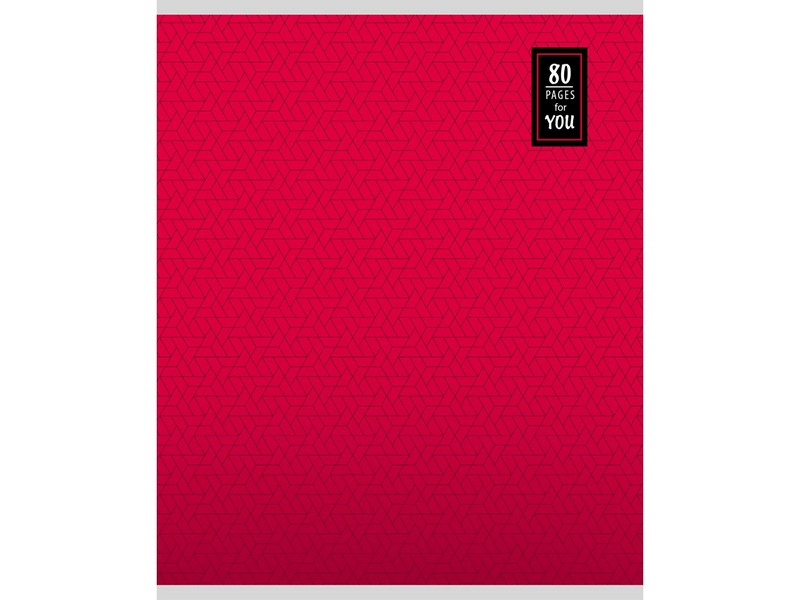 Тетрадь КЛЕТКА 80л. ОДНОТОННЫЙ ОРНАМЕНТ (обл. мел. картон)