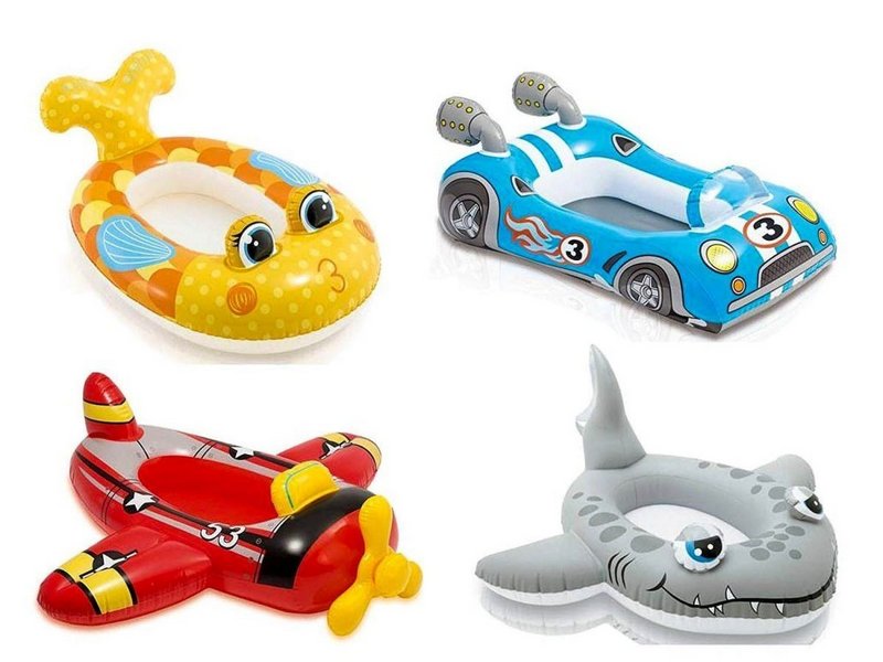 Надувная лодочка с сидением и спинкой от 3 до 6 лет 59380NP