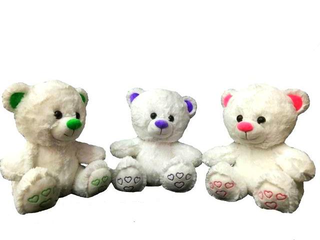 Мишка 4 сердца 26см