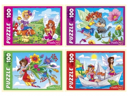 ПАЗЛЫ 100 элементов. СКАЗОЧНЫЕ ФЕИ кратно 16