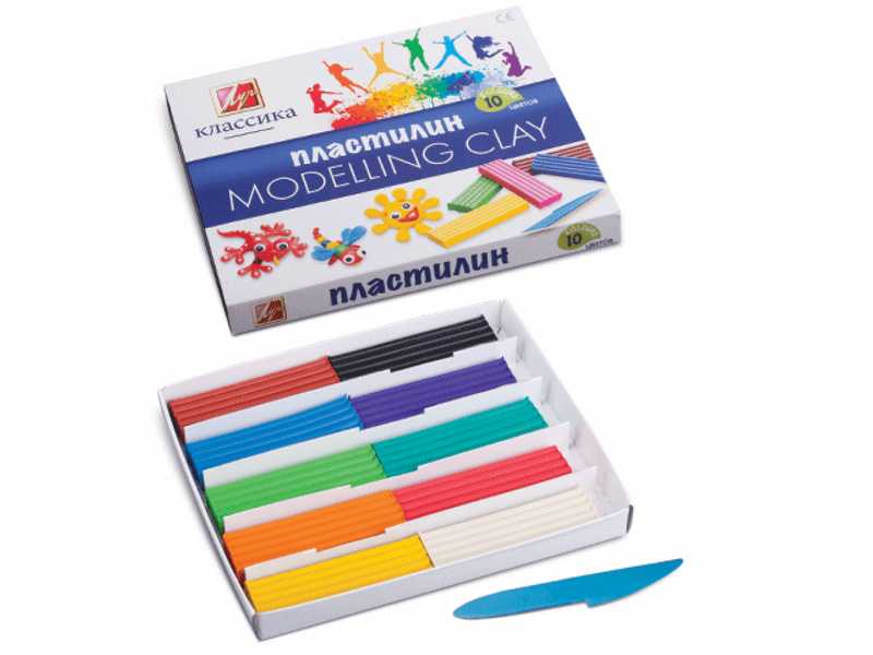 Купить оптом Пластилин ЛУЧ "КЛАССИКА" 10 цветов в Луганске