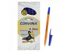 29792 [40163/02G]Ручка шариковая "CORVINA-51" желтый корпус СИНЯЯ