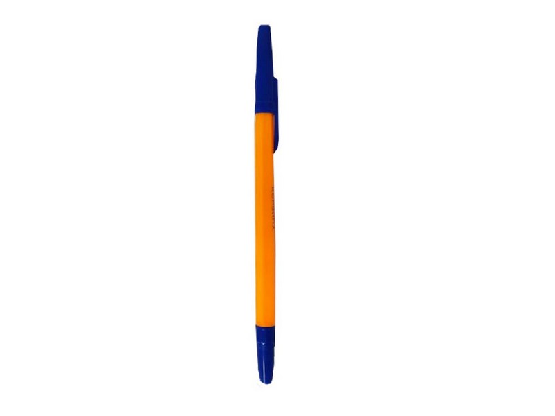 Ручка шариковая "КОРВИНА" желтый корпус 1 мм СИНЯЯ (50шт/уп)