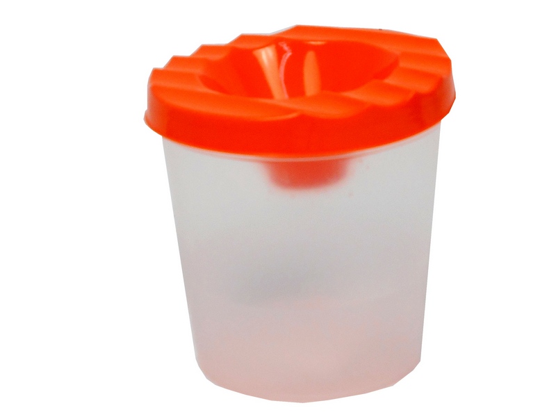 Стакан-непроливайка одинарный СТАНДАРТ ОРАНЖЕВЫЙ С-9125