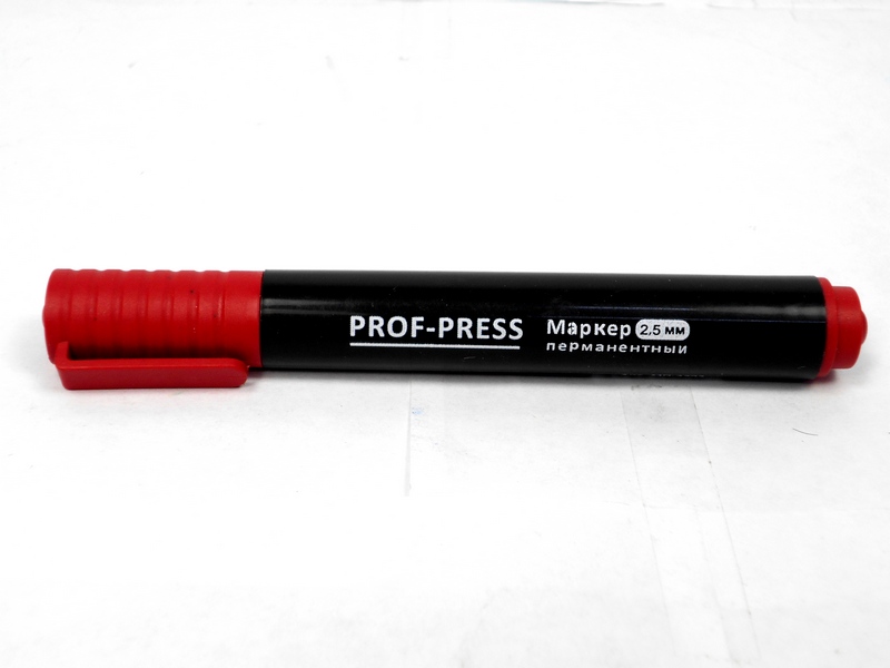 Маркер перманентный КРАСНЫЙ 2,5мм МП-4203