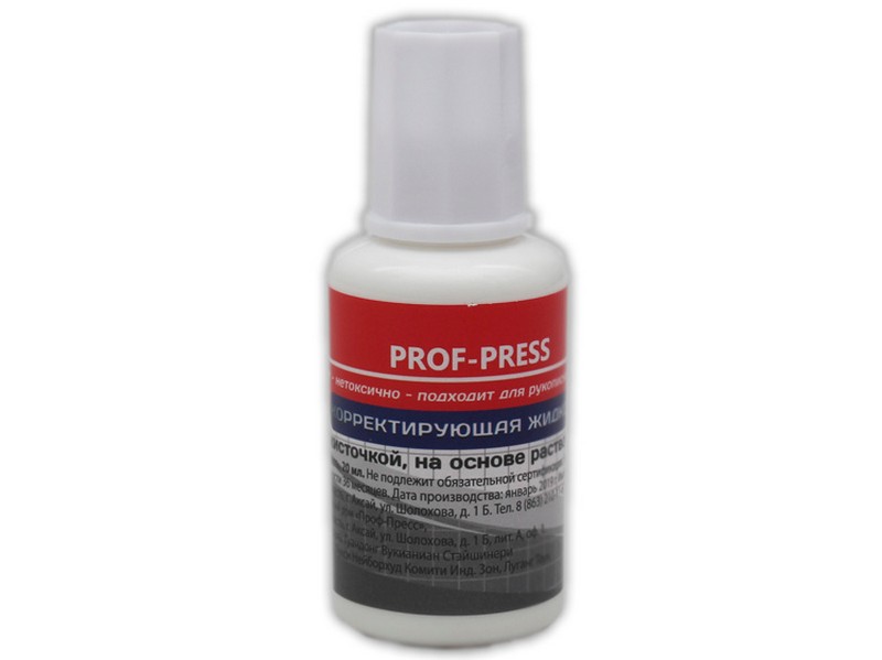 Купить оптом Корректирующая жидкость 20мл с кисточкой, на спиртовой основе КЖ-3815 в Луганске