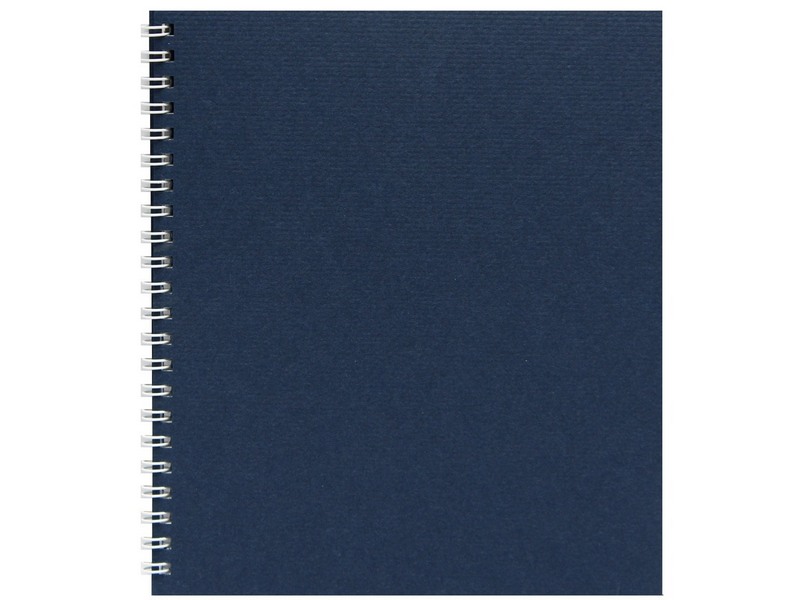 Тетрадь КЛЕТКА 96л. ТЕМНО-СИНИЙ (на гребне, обложка картон)