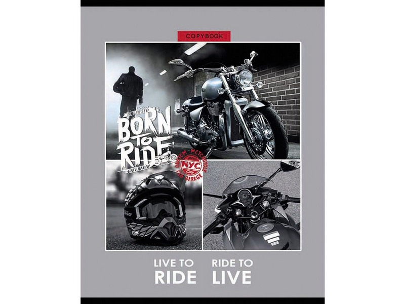 Тетрадь КЛЕТКА 96л. МОТОЦИКЛЫ И ГОНЩИКИ (96-3984) (цвет.мелов.обл.)