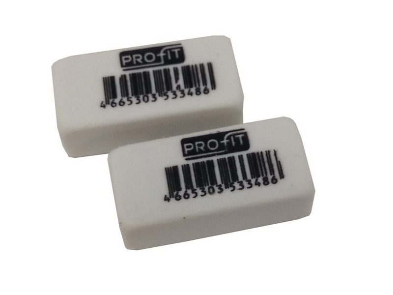 Ластик синтетич. каучук БЕЛЫЙ прямоугольный (36шт/уп) ЛС-3348