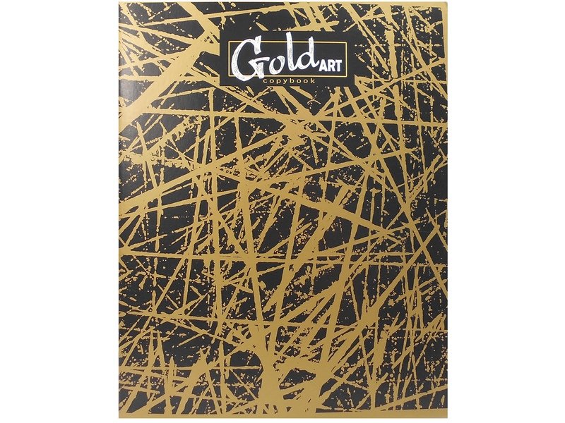 Тетрадь КЛЕТКА 48л. ЗОЛОТЫЕ ЛИНИИ (обл. цвет. мелов.) 48-3304