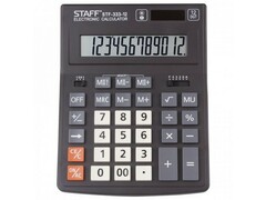 32206 [250415]Калькулятор настольный 12-разрядный "STAFF PLUS" 20*15,4 см