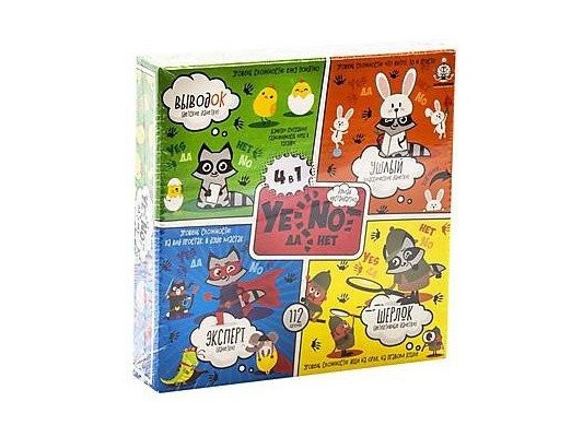 Карточная игра 4 в 1 «ДаНетки»