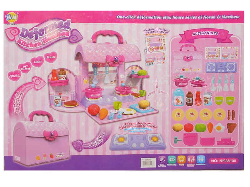 Кухня (муз.) посуда+продукты 48*32*17см NM83100