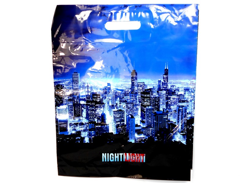 Купить оптом Пакет полиэтиленовый вырубной "НОЧНЫЕ ОГНИ" 38*47см в Луганске
