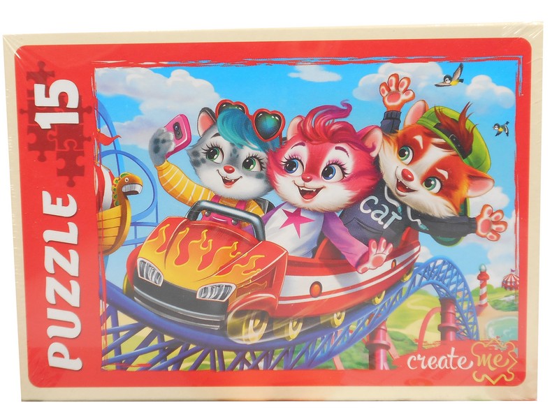 МАКСИ-ПАЗЛЫ 15 элементов. ИСТОРИЯ КОТОВ №3