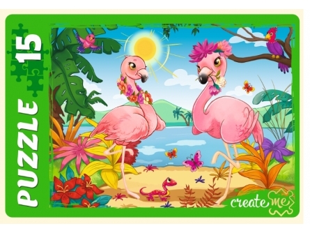 МАКСИ-ПАЗЛЫ 15 элементов. ЛЮБИМЫЕ ФЛАМИНГО
