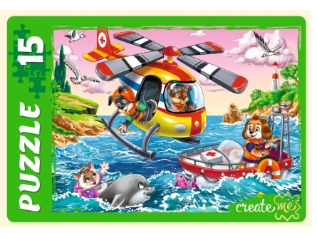 МАКСИ-ПАЗЛЫ 15 элементов. ЩЕНКИ-СПАСАТЕЛИ №2