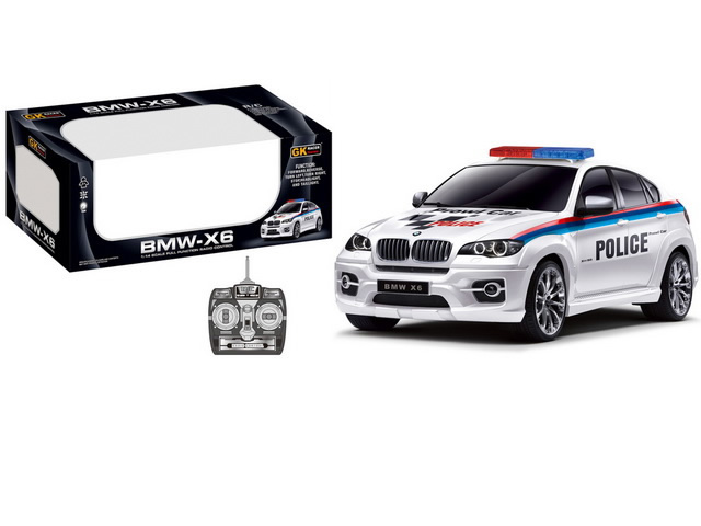 Машина BMW X6 полиция на р/у (свет, бат.) 50*17,5*20см 866-1401P