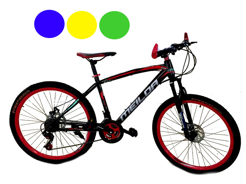 Велосипед 24 (24 скорости, синий, желтый, зеленый) 8013-24