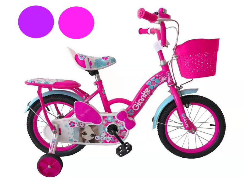 Велосипед 14 (розовый,фиолетовый) TEGZ-14