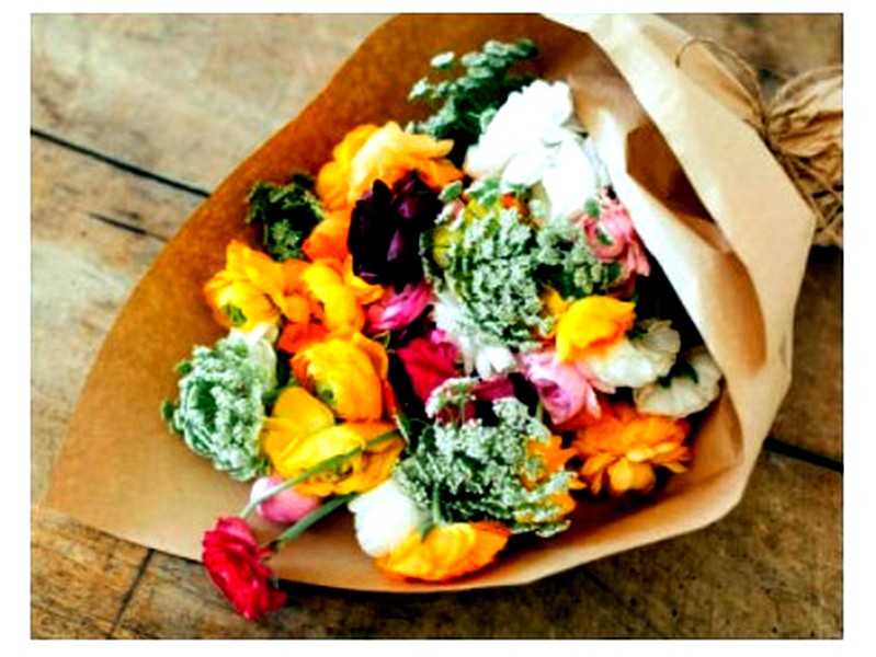 Холст с красками 22х30 см по номерам. ОСЕННИЙ БУКЕТ