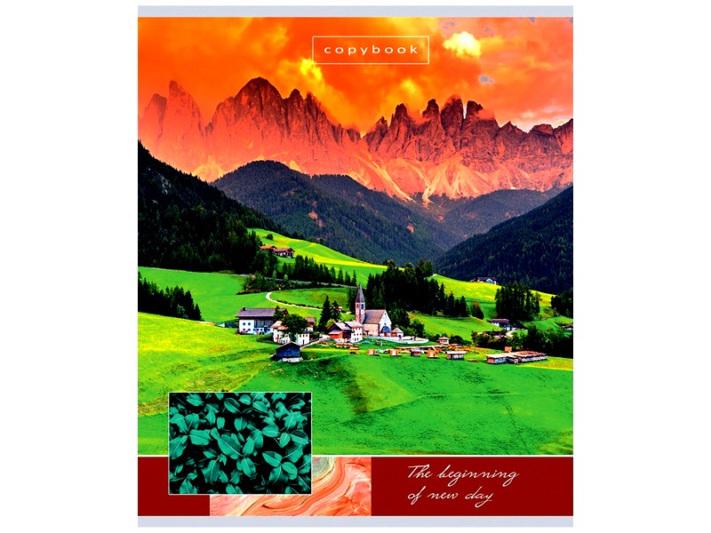 Тетрадь ЛИНИЯ 96л. ДИВНЫЙ ВИД (обл. мел. картон)