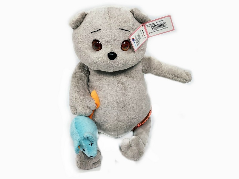 Котик Барсик с мышкой 38см 202004/13/38