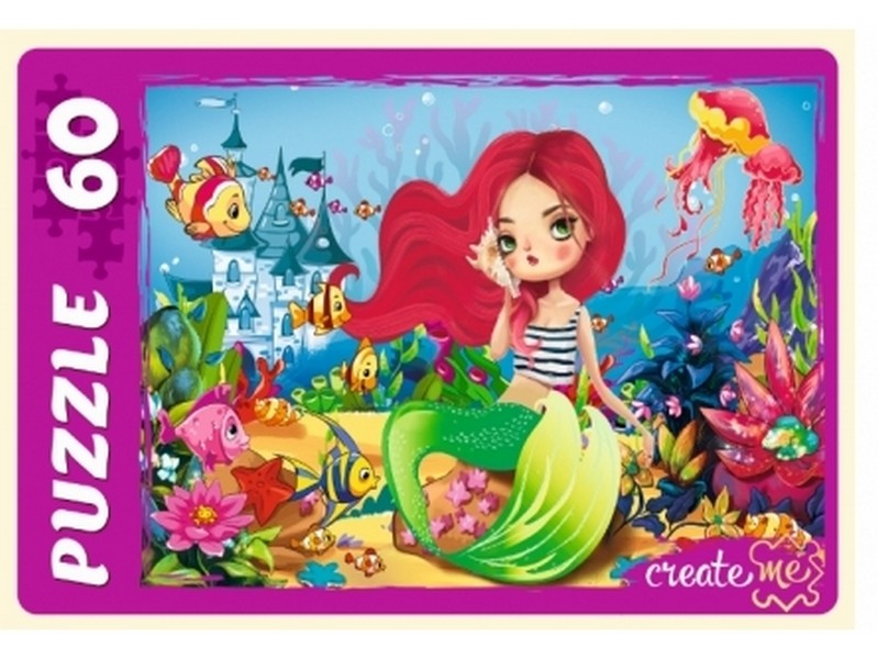 ПАЗЛЫ 60 элементов. РУСАЛОЧКА №4