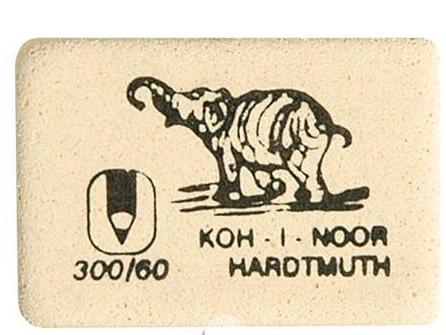 Ластик Koh-I-Noor. Elephant (60шт/уп)