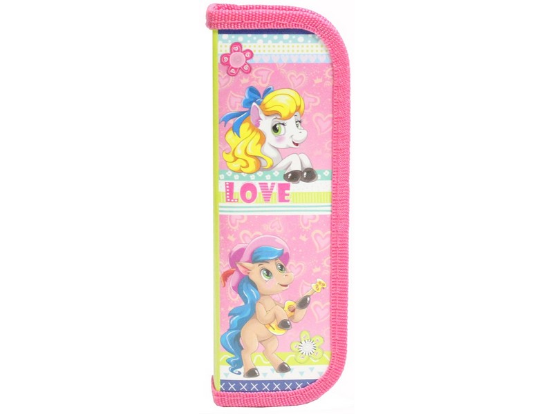 Пенал 1-секц. малый ПОНИ С ГИТАРОЙ 190х65, лам. картон (ПН-5903)