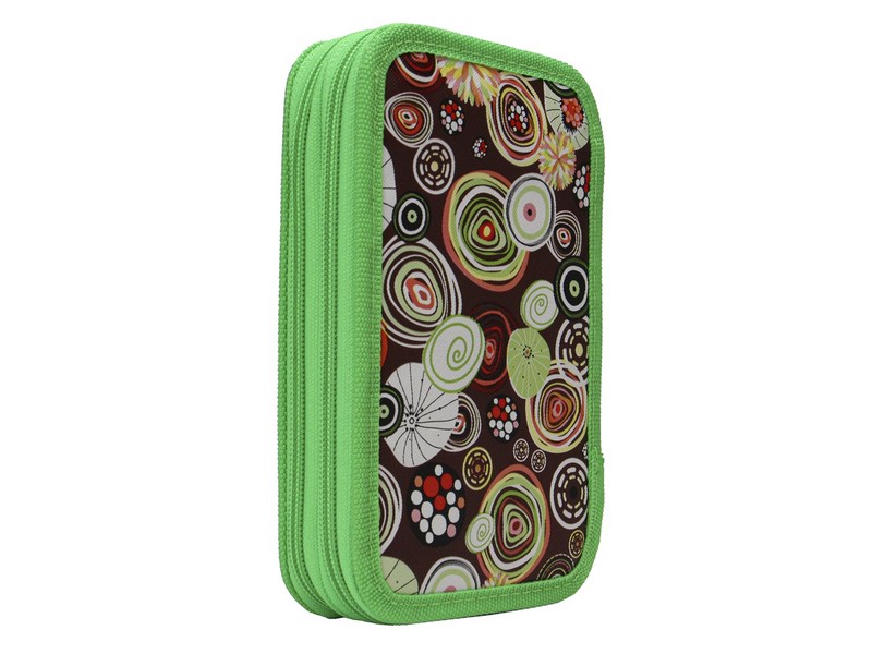 Пенал 2-секц. КАРАМЕЛЬ КОРИЧНЕВАЯ-2 190х115, принт. ткань гладкая (ПН-0702)