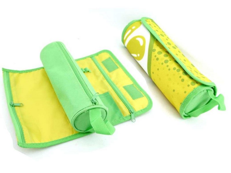 Пенал-косметичка с ручкой ЛИМОН оксфорд, печать + тубус однотонный (ПН-3533)