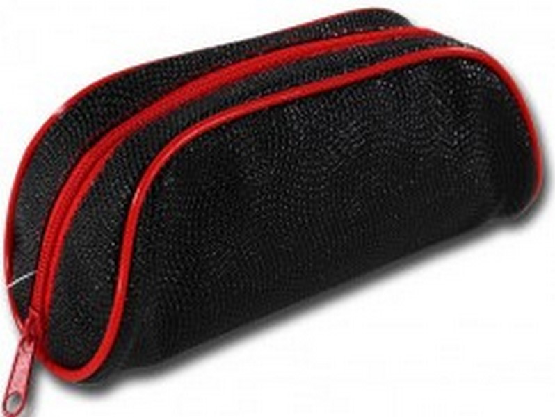 Пенал-косметичка булочка ЧЁРНЫЙ принт. ткань "капля" (УК-3757)