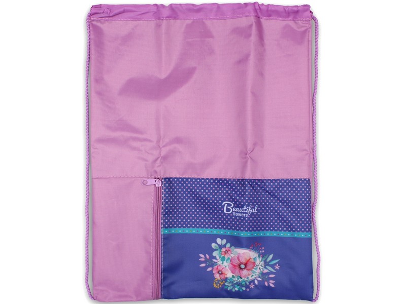 Мешок для обуви 1 отделение, с карманом "МИЛЫЕ КОТИКИ" 33*44,5см