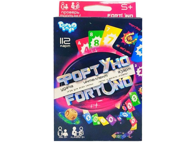 Настольная игра «ФортУно» 112 карт+кубик