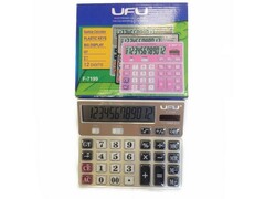 Калькулятор настольный 12-разрядный прозрачные кнопки 15*19 см F-7199