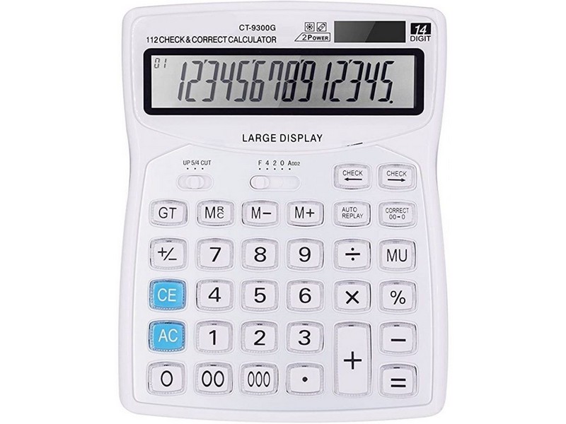 Калькулятор настольный (14 разрядный) 19*15 см