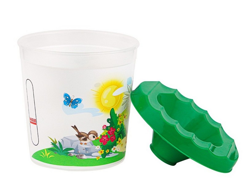 Стакан-непроливайка одинарный ДРУЗЬЯ НА ПРОГУЛКЕ С-4782