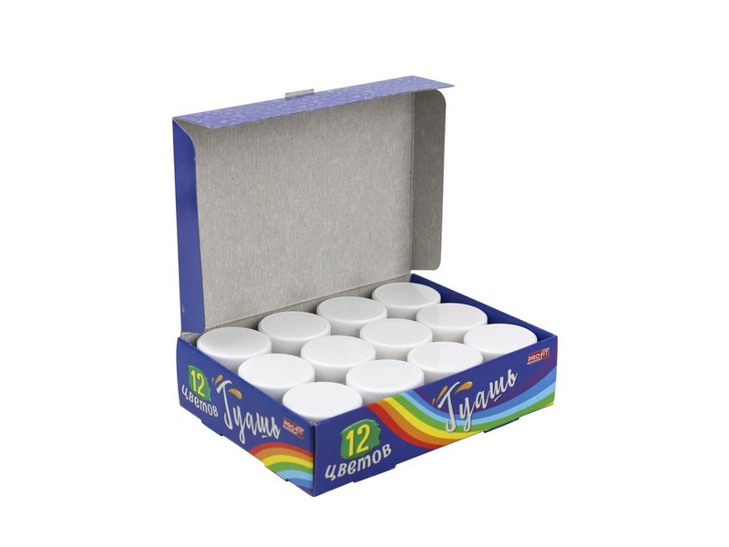 Краски гуашевые 12 цв. 10 мл КГ-7553