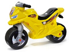 Мотоцикл-каталка 2-х колесный желтый