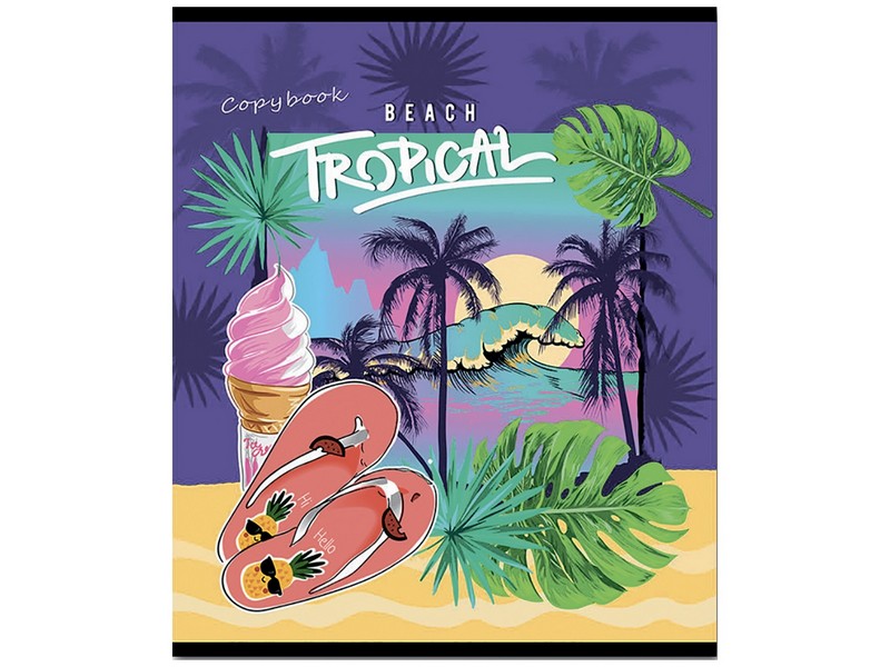 Тетрадь КЛЕТКА 48л. КРАСОЧНОЕ ЛЕТО (твин-лак)