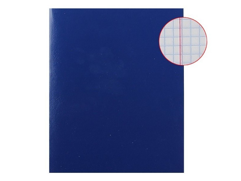 Тетрадь КЛЕТКА 96л. СИНИЙ (обл. бумвинил) 96-9538