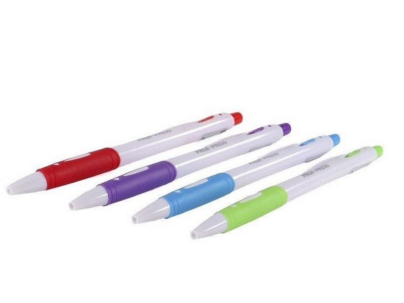 Ручка шариковая СИНЯЯ BRIGHT LINE автомат., d=0,7 mm (24шт/уп.) РШ-4098