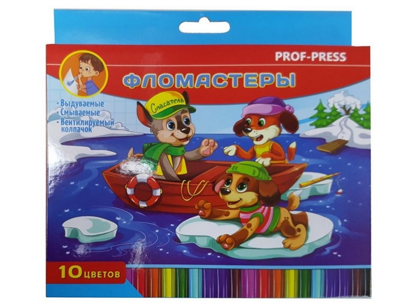 Фломастеры воздушные ОТДЫХ НА БЕРЕГУ 10 цв. Ф-3061